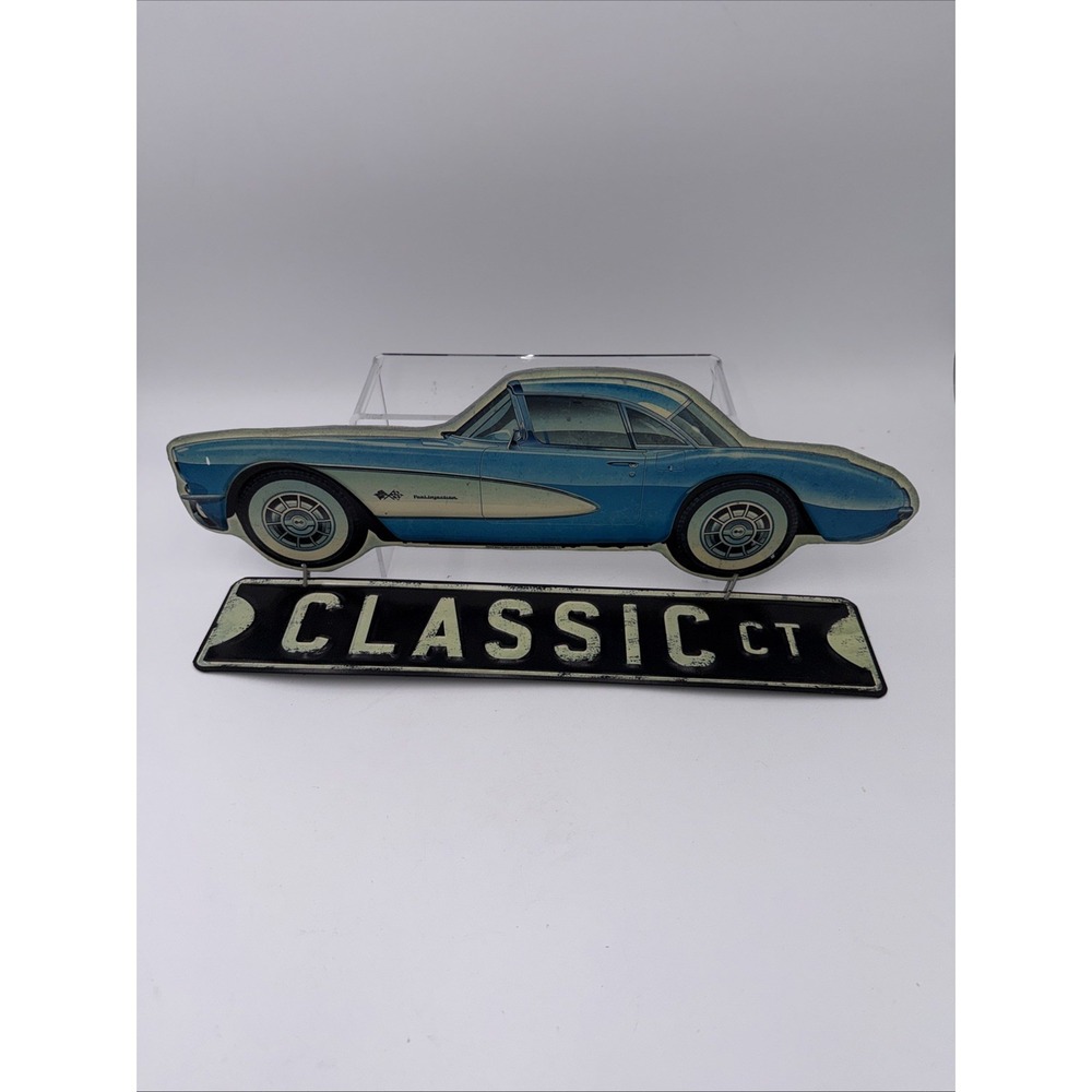 Corvette‎ "Classic CT" metal wall sign, unique style